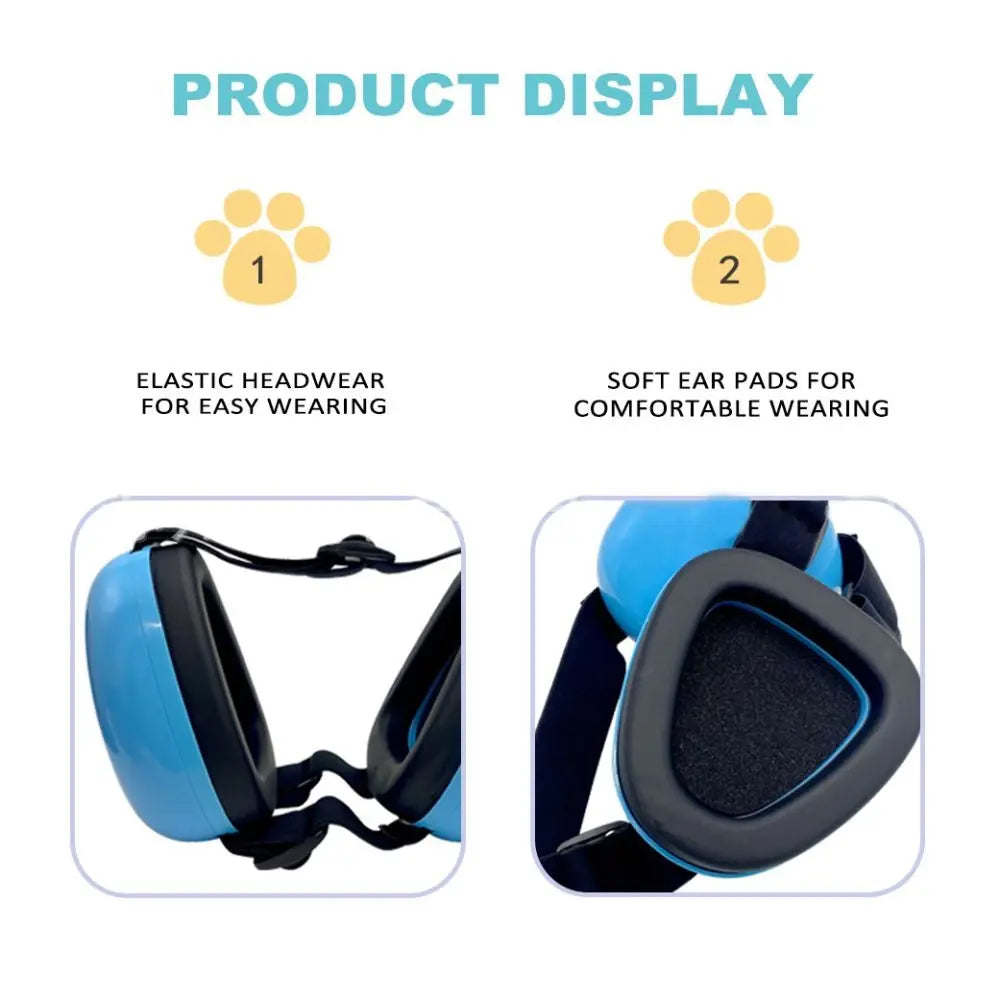 Dog Ear Muffs 29dB NRR Soundproof Pet Hearing Protection S/M/L Pet Ear Protection Richie's