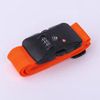 TSA Lock Luggage Strap – Adjustable Password Suitcase Belt Luggage Security Strap Richie's Orange