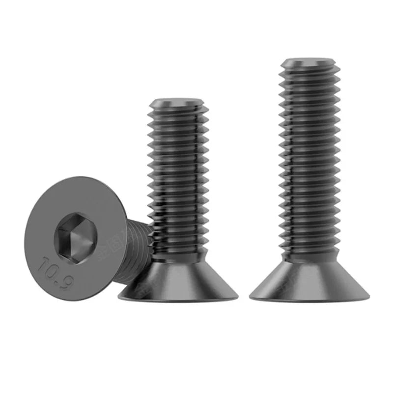 440pcs M3 M4 M5 Hex Socket Flat Head Screws & Nuts Kit Screw & Nut Kit Richie's