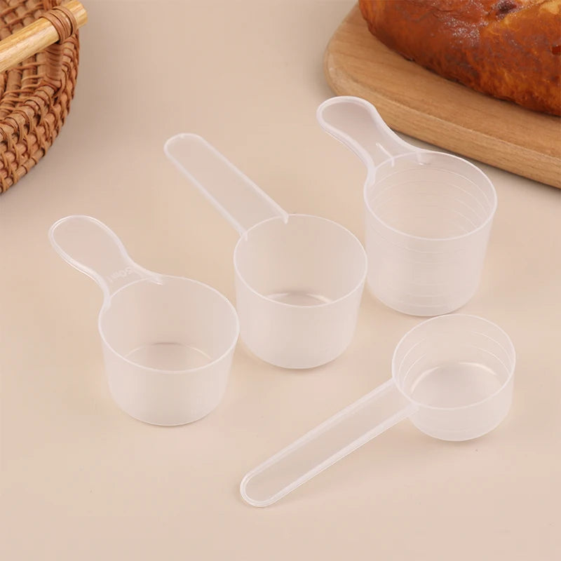 10-Pack PP Plastic Measuring Spoons with Scale | Kitchen Baking Measuring Spoon Set Richie's