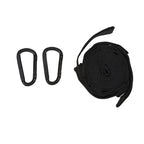 2PCS Hammock Tree Straps 600 lbs – Polyester 5-Ring Straps Hammock Straps Richie's black with 2 button