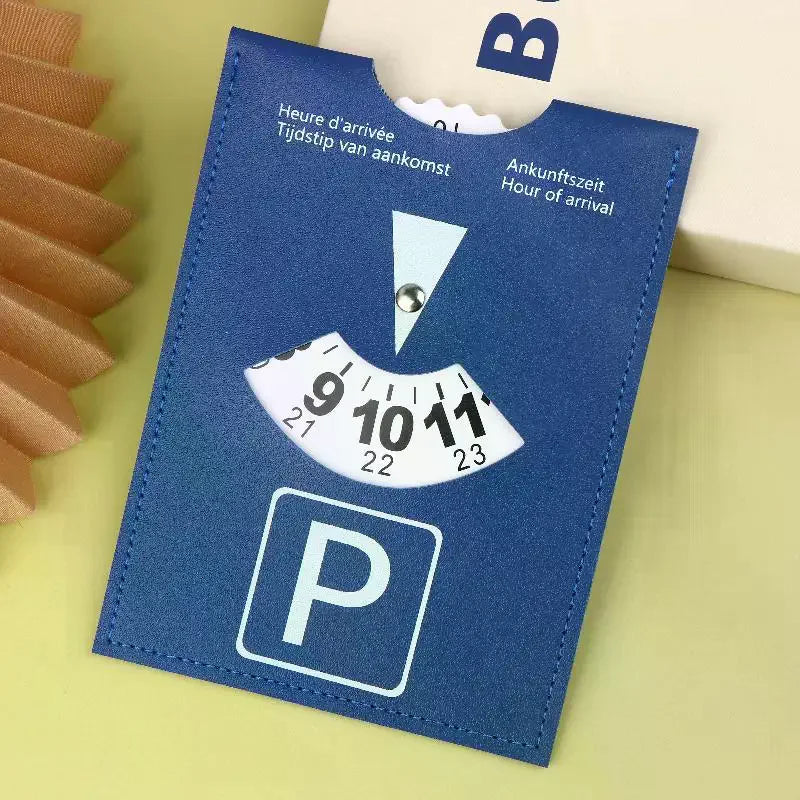 PU Leather Parking Disc 4-Language European Design | 1/3/5 Pack Car Parking Disc Richie's