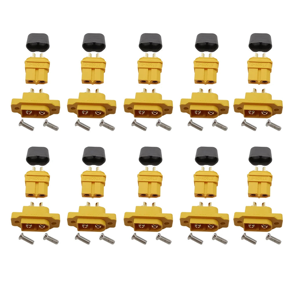 10 Pairs XT60E XT60H Male Female Bullet Connector Panel Mount Plug RC Battery Connector Richie's Default Title