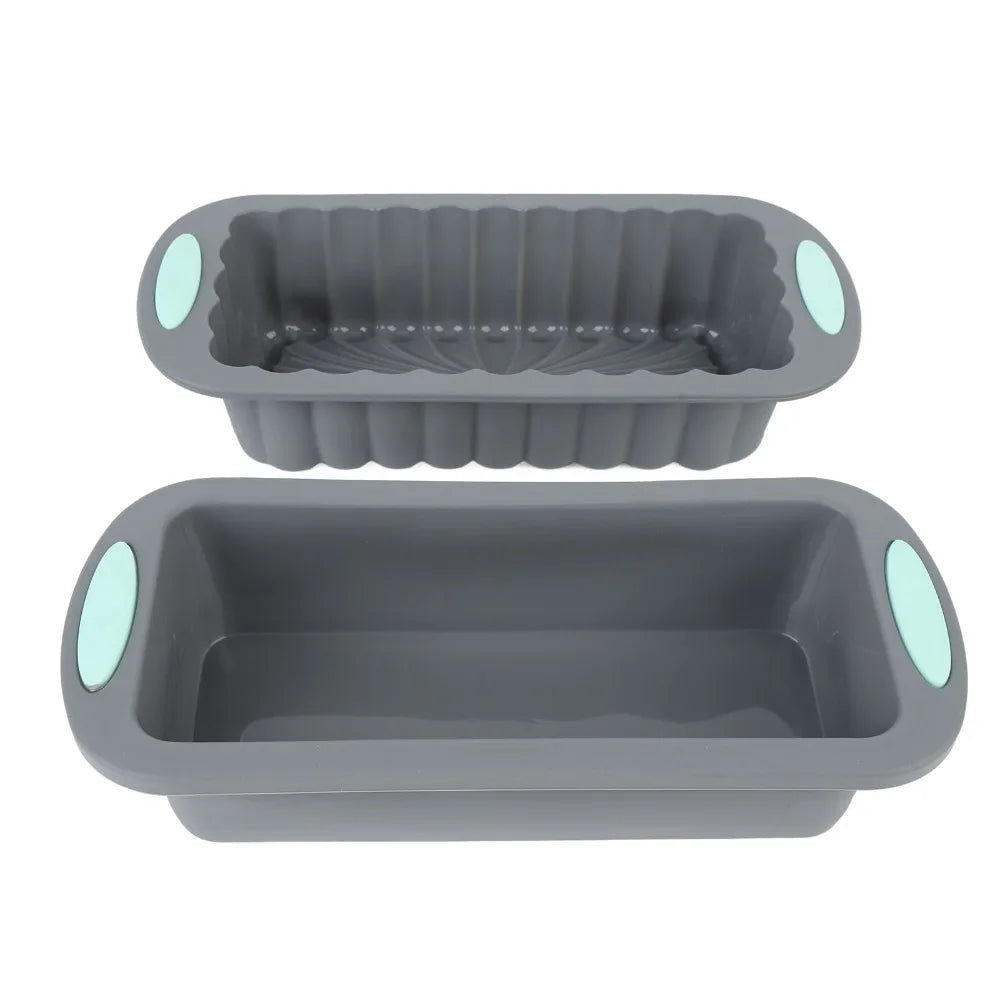 2-Pack Silicone Loaf Pan – Non-Stick Rectangular Baking Mold Silicone Loaf Pan Richie's