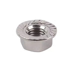 10pcs UNC Prevailing Torque Flange Hex Lock Nuts – Stainless Steel Flange Lock Nuts Richie's