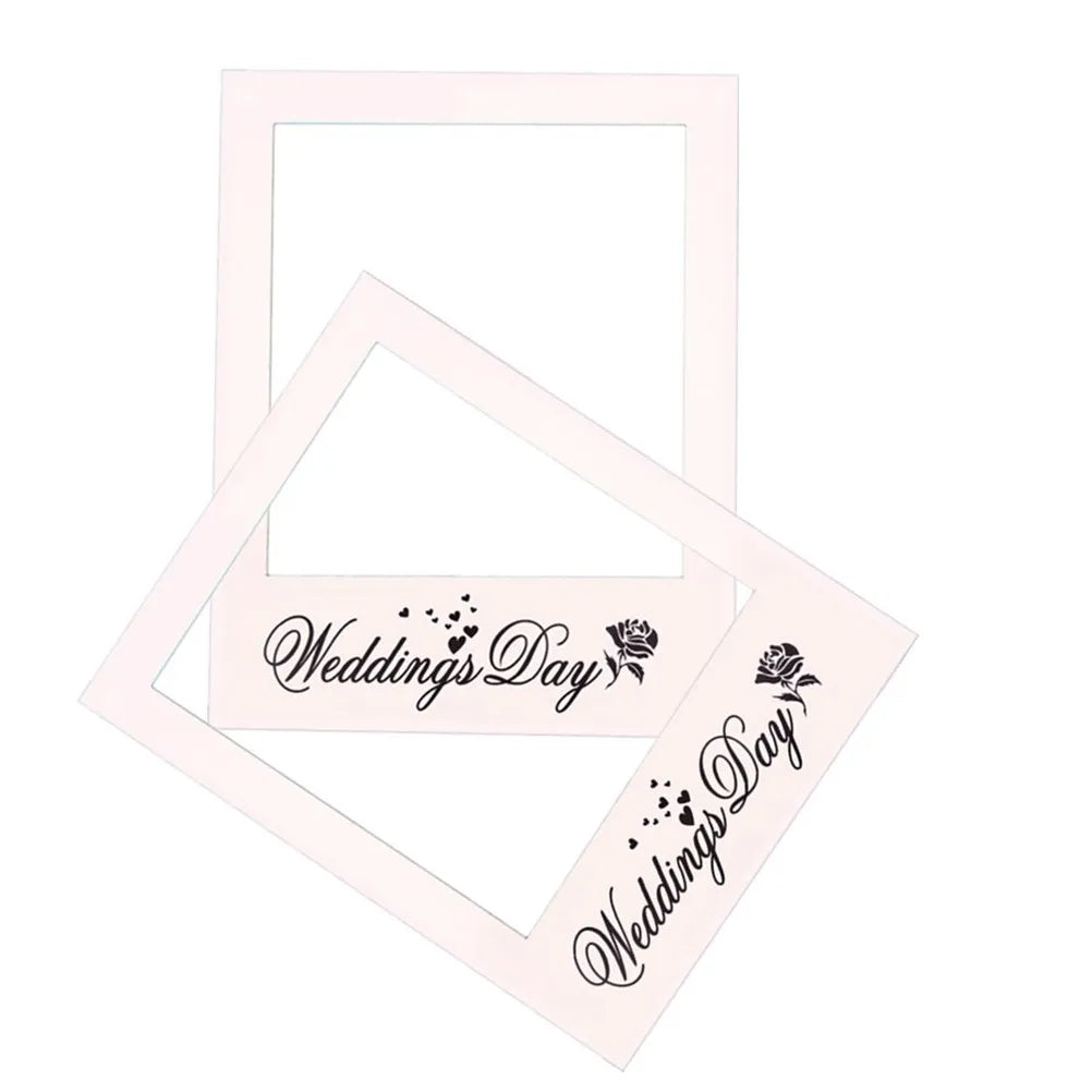 Wedding Photo Frame DIY Prop – White Elegant Photo Booth Photo Booth Prop Richie's