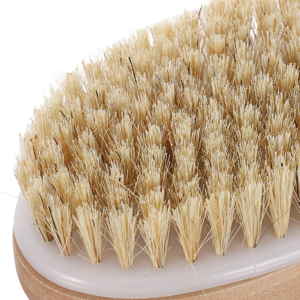 Natural Wood Handle Body Brush – Soft Bristle Skin Scrubber Body Scrub Brush Richie's