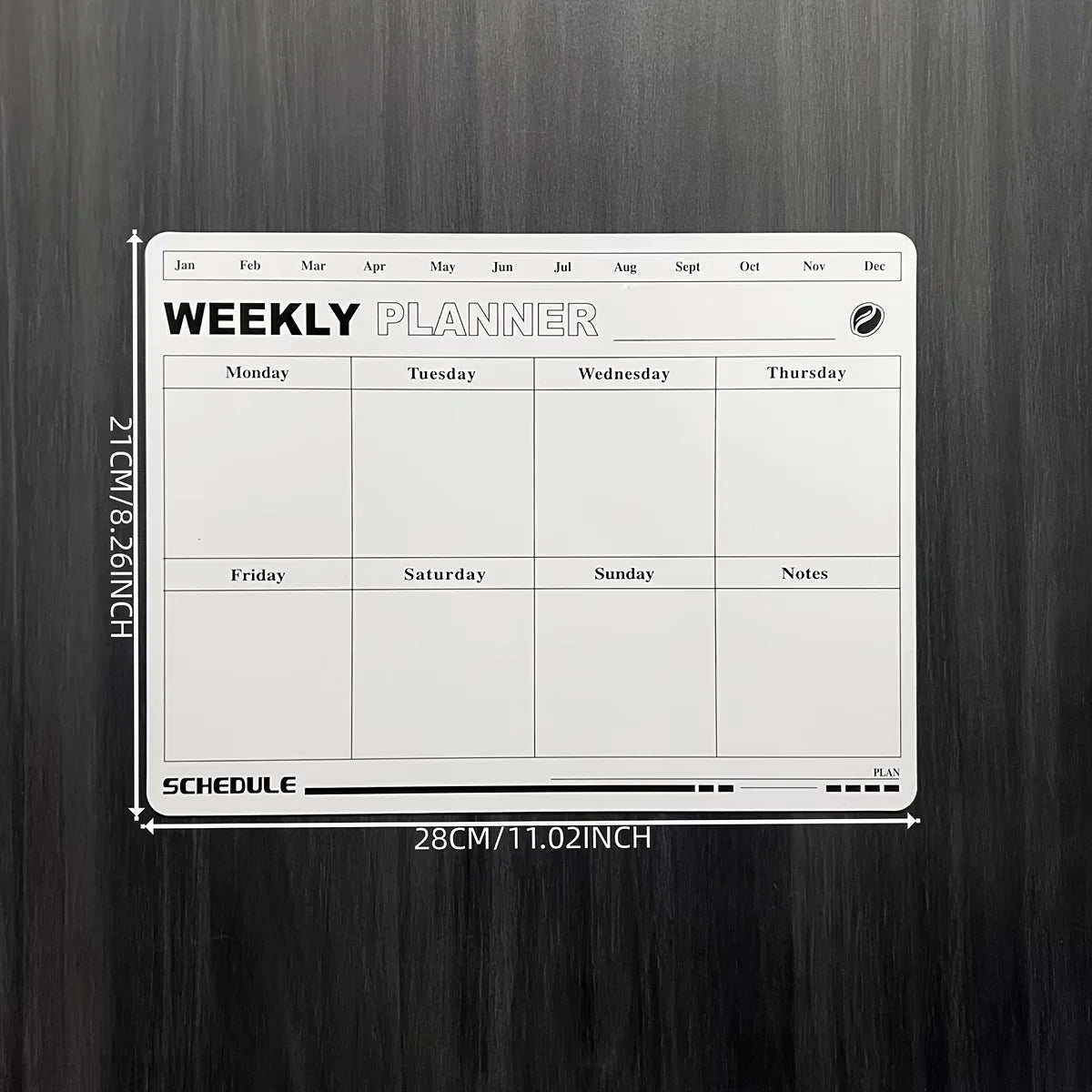 Magnetic Weekly Planner Whiteboard | Erasable Schedule Board Whiteboard Planner Richie's