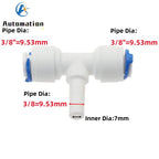 5Pcs RO Water Tee Quick Connector 1/4" 3/8" OD Pipe Fitting Pipe Tee Connector Richie's