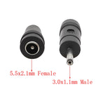 DC 5.5x2.1mm to 3.0x1.1mm Power Adapter Connector Plug DC Power Adapter Richie's