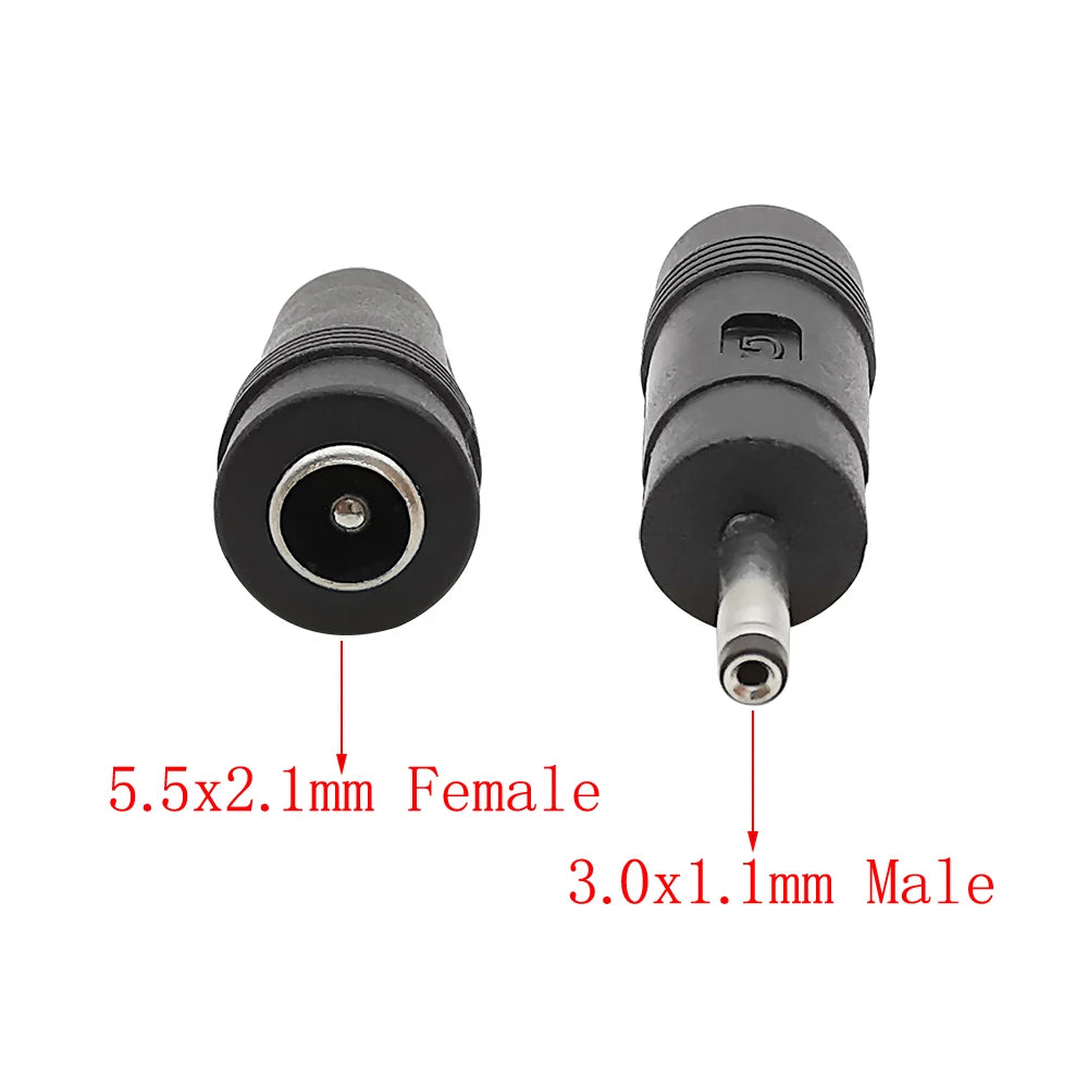 DC 5.5x2.1mm to 3.0x1.1mm Power Adapter Connector Plug DC Power Adapter Richie's