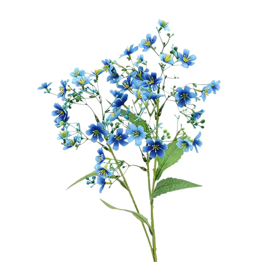 70CM Silk Artificial Flowers – Bridal Bouquet & Home Décor Artificial Flower Stems Richie's Blue