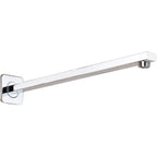 HOBHE Matte Black 38cm Concealed Wall-Mounted Shower Arm Shower Arm Richie's Chrome