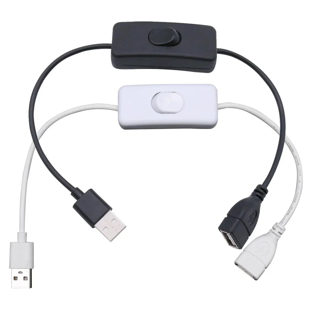 USB Extension Cable with ON/OFF Switch – Male to Female 0.2M USB Switch Cable Richie's