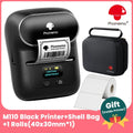 Phomemo M110 Bluetooth Thermal Label Maker | Portable Mini Printer Thermal Label Printer Richie's BK-case-1 rolls