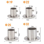 Stainless Steel Closet Rod Bracket with Cover 19mm–32mm Closet Rod Bracket Richie's