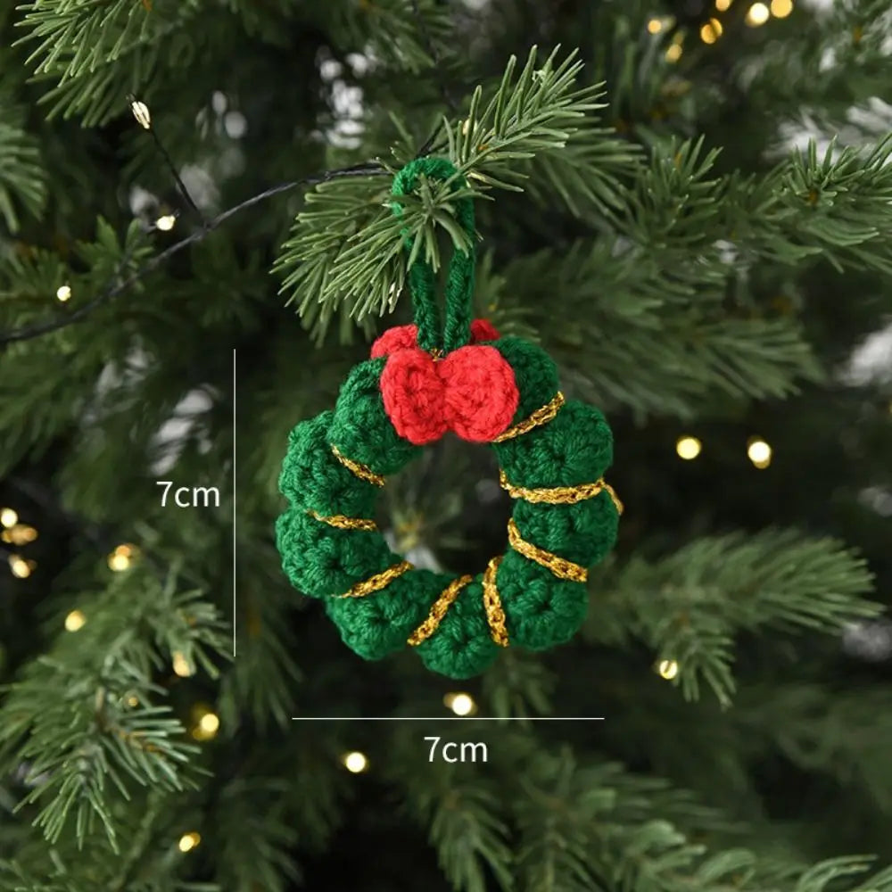 Handmade Woolen Christmas Ornaments – Santa, Elk & Tree Pendants Christmas Ornament Richie's