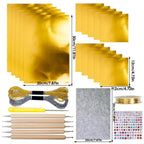 DIY Foil Paper Craft Kit – Gold & Silver Embossing Set Foil Craft Kit Richie's