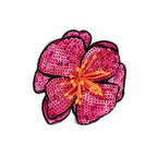 Handmade Beaded Flower Sequin Sew-On Applique Patch – 11–12cm Sew-On Applique Patch Richie's Rose Red