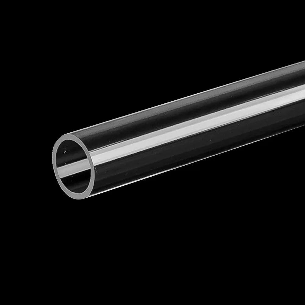 Clear Acrylic Pipe Fittings 16/20mm – 90° Elbow & End Plug Acrylic Pipe Fittings Richie's 20mm 50cm Pipe