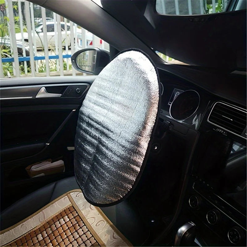 Steering Wheel Sun Shade Cover – Universal Fit Cars SUVs Trucks Steering Wheel Sun Shade Richie's