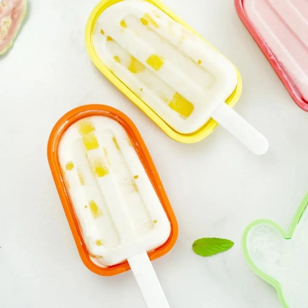 Silicone Popsicle Mould – Reusable Ice Lolly Maker with Lid & Sticks Popsicle Mould Richie's