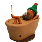 Lazy Bath Man Backflow Incense Burner | Resin Home Decor Backflow Incense Burner Richie's 1