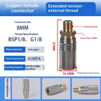 HPA Quick Release Adapter G1/8 BSP 8mm Male Nipple Air Socket