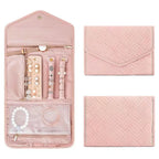 Foldable Travel Jewelry Organizer Bag – Necklaces & Rings Jewelry Travel Organizer Richie's L-15.5x22cm pink