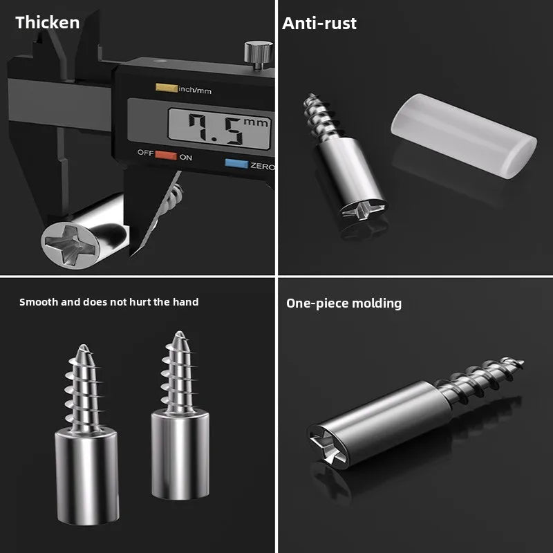 Self-Tapping Shelf Support Screws M3×4 for Cabinets & Wardrobes Self-Tapping Screws Richie's