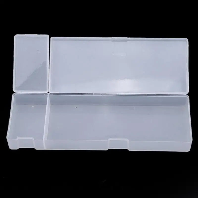 Frosted Matte Plastic Pencil Case – Clear Pen Storage Box Pencil Case Richie's L