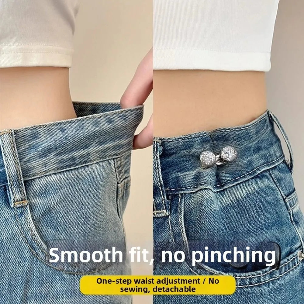 Rhinestone Adjustable Waist Buckle – Detachable Jean Clasp Waist Buckle Clasp Richie's
