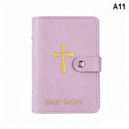 Leather Holy Card Holder – Prayer Card Organizer, Snap Close Card & ID Holder Richie's A11