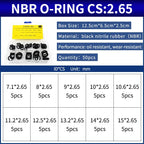 NBR Silicone FKM O-Ring Repair Kit – 1.8mm & 2.65mm Gasket Set O-Ring Repair Kit Richie's 148-NB-BW50S