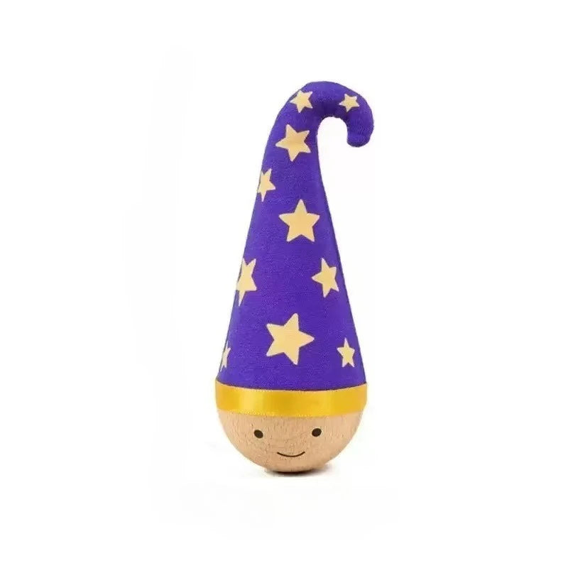 Wobble Cat Toy with Feathers – Interactive Self-Play Tumbler Cat Wobble Toy Richie's PURPLE 1pc