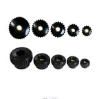 5pcs Knurled Plastic Adjustment Knobs M3–M8 with Brass Nut Insert Knurled Adjustment Knobs Richie's Through Hole M3x15 head diameter