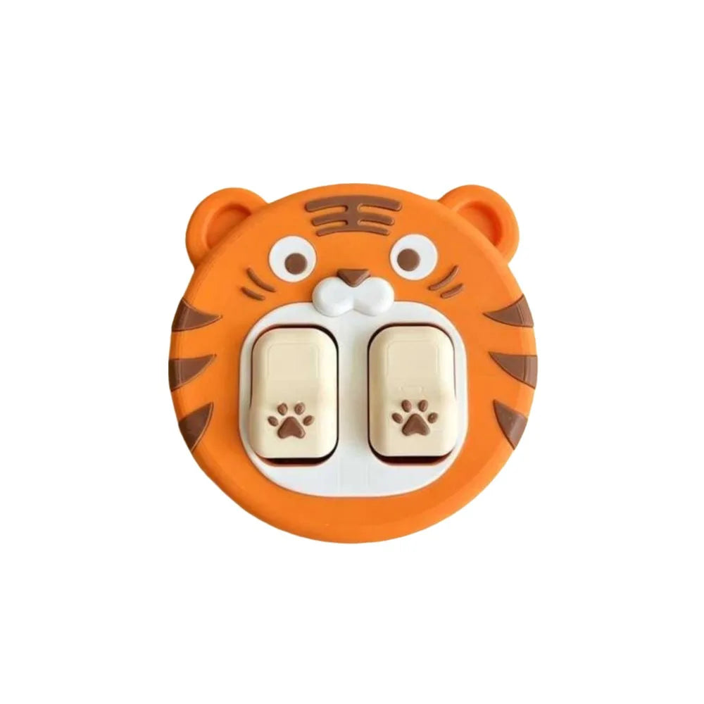 3D Cartoon Animal Wall Switch Panel Cover – 86 Type Switch Panel Cover Richie's Tiger
