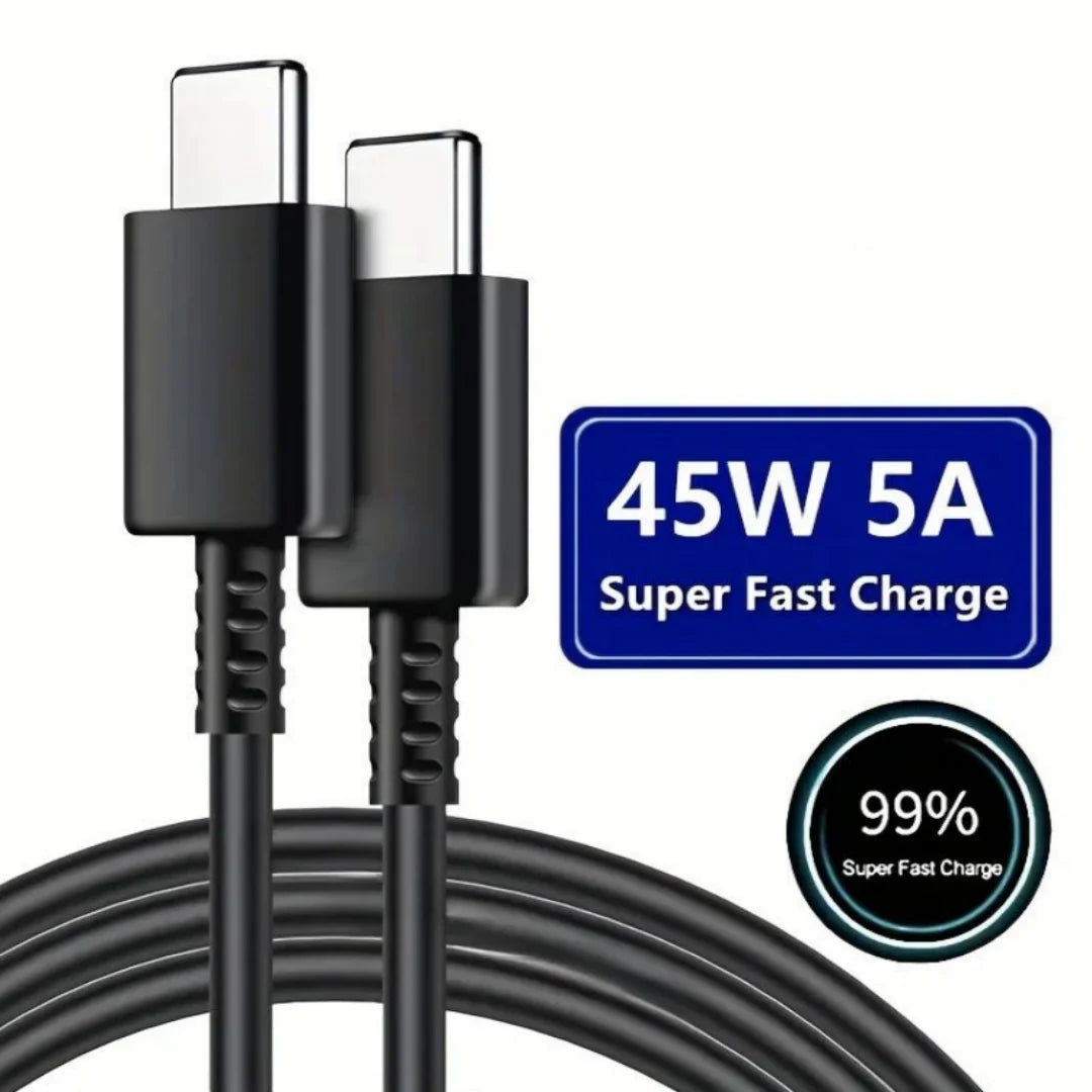FUCHU 5A 45W USB-C to USB-C Fast Charging Cable | PD Cord USB-C Charging Cable Richie's