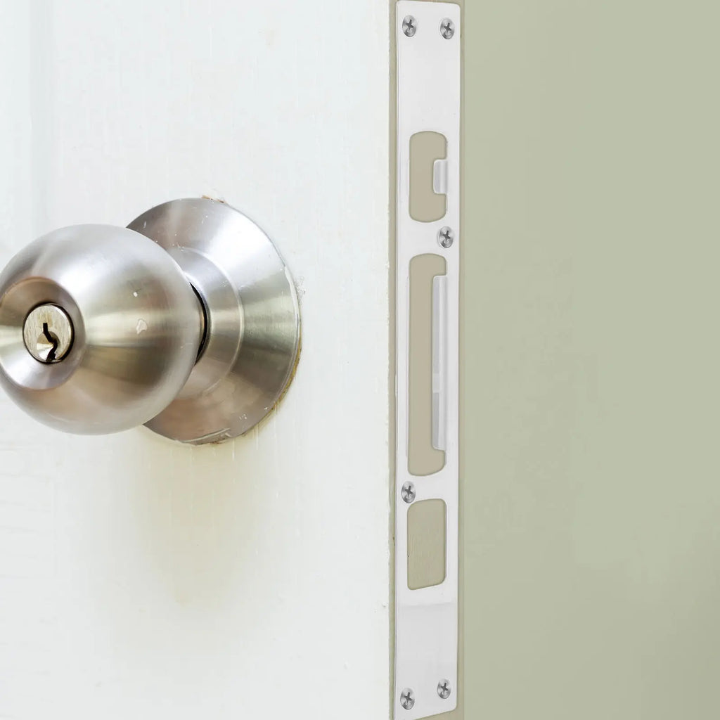 2Pcs Stainless Steel Door Strike Plate Set – Reinforcement Kit Door Strike Plate Richie's