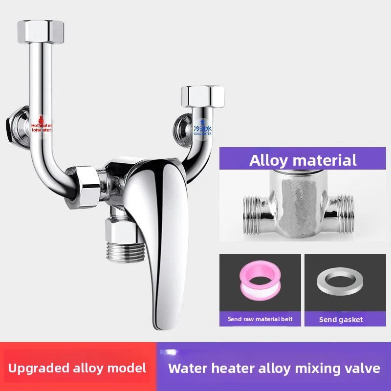 Thermostatic Mixing Valve – Brass Shower Faucet Accessory Kit Thermostatic Mixing Valve Richie's Alloy Valve