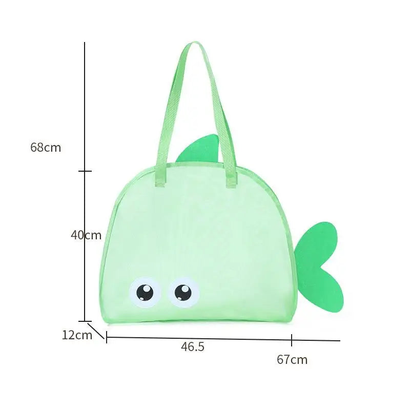 Large Mesh Beach Toy Bag – Portable Pool & Outdoor Organizer Mesh Storage Bag Richie's Green