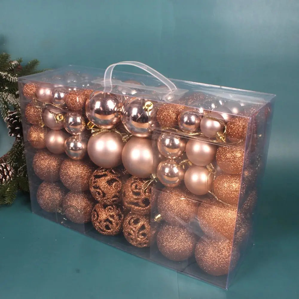 100PCS Christmas Ball Ornaments Set – 8cm, 18 Colors Baubles Christmas Ornament Set Richie's 10