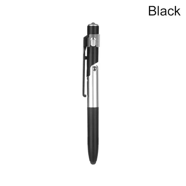 4-in-1 Ballpoint Pen with LED Light, Stylus & Phone Stand Multifunction Ballpoint Pen Richie's Black