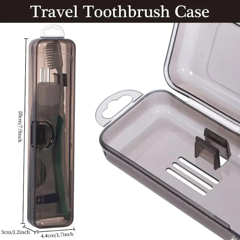 Portable Travel Toothbrush Case & Toothpaste Storage Box Toothbrush Travel Case Richie's