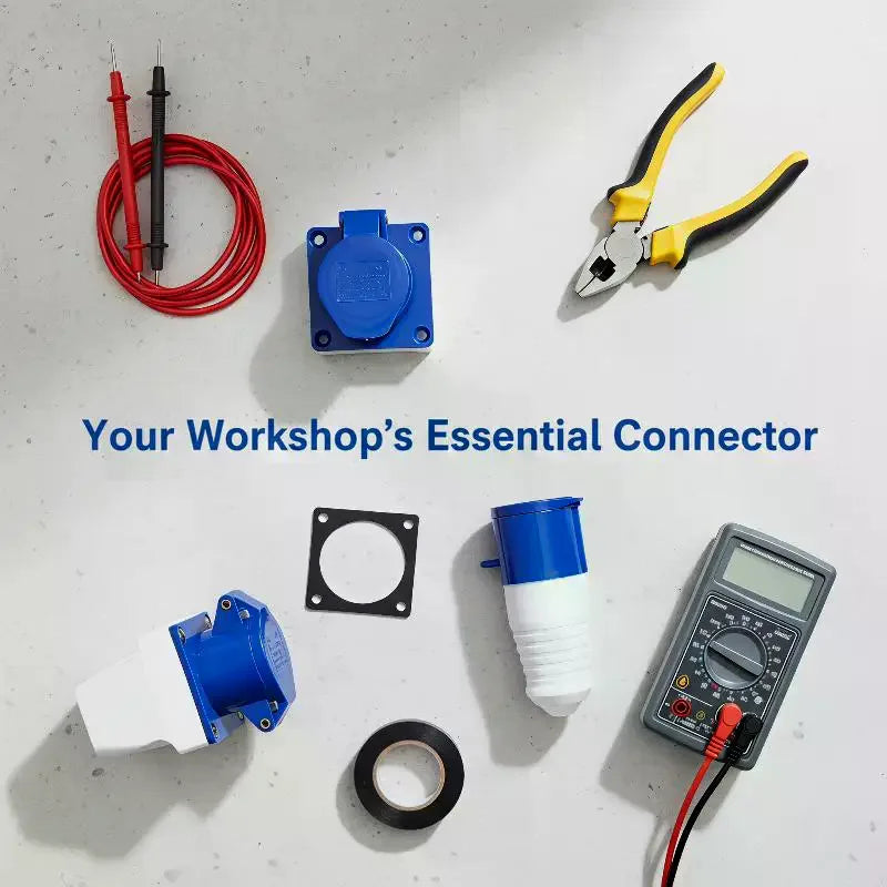 220V 16A IP44 Waterproof Industrial Plug & Socket Connector Industrial Power Connector Richie's
