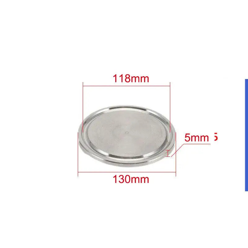 304 Stainless Steel Sanitary Clamp End Cap Fitting 25.4–155mm Sanitary Pipe Fitting Richie's A10