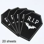 Halloween Coffin Shaped Paper Napkins R.I.P. Bat Design 20/40pcs Halloween Party Napkins Richie's 20 sheets