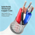 3A Fast Charging USB-A to Type-C / Micro USB Silicone Cable USB Charging Cable Richie's