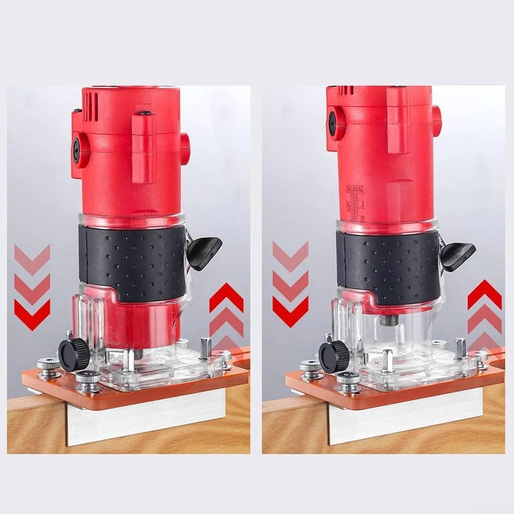 Wood Router Slotting Locator 65mm Aluminum Alloy Base Plate Router Base Plate Richie's