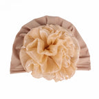 Women's Ruffle Flower Turban Hat – Headscarf & Sleep Cap Women's Turban Hat Richie's